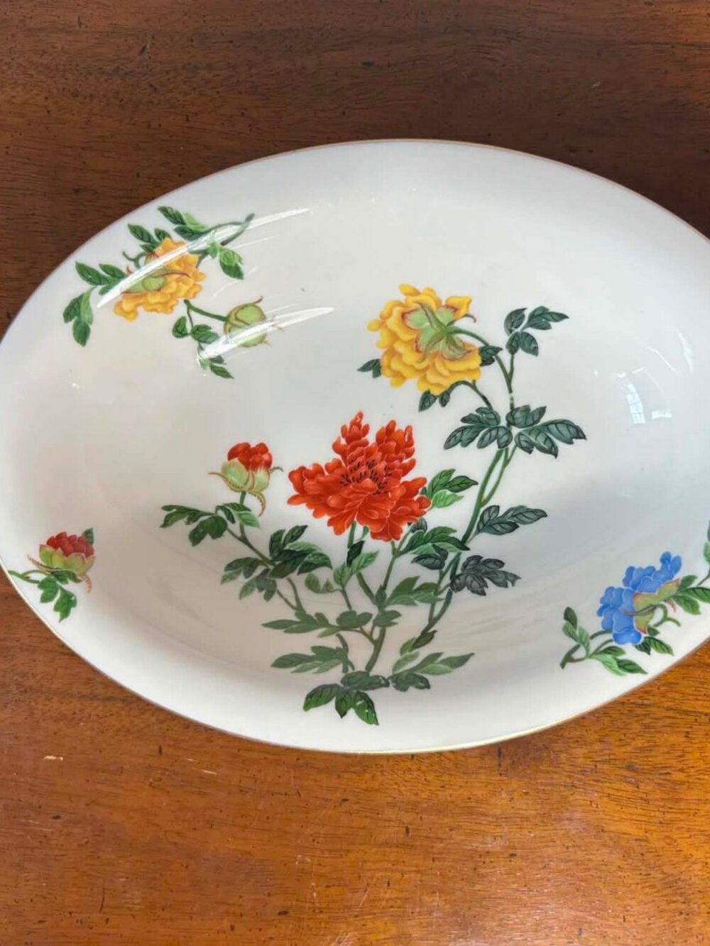 Castleton China floral oval vegetable bowl - Picture 5 of 10